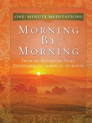 365 One-Minute Meditations From Morning By Morning - ebook